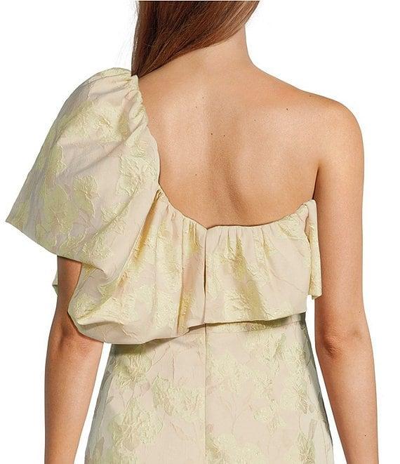 Antonio Melani Jordyn Floral Jacquard One Shoulder Midi Dress Product Image