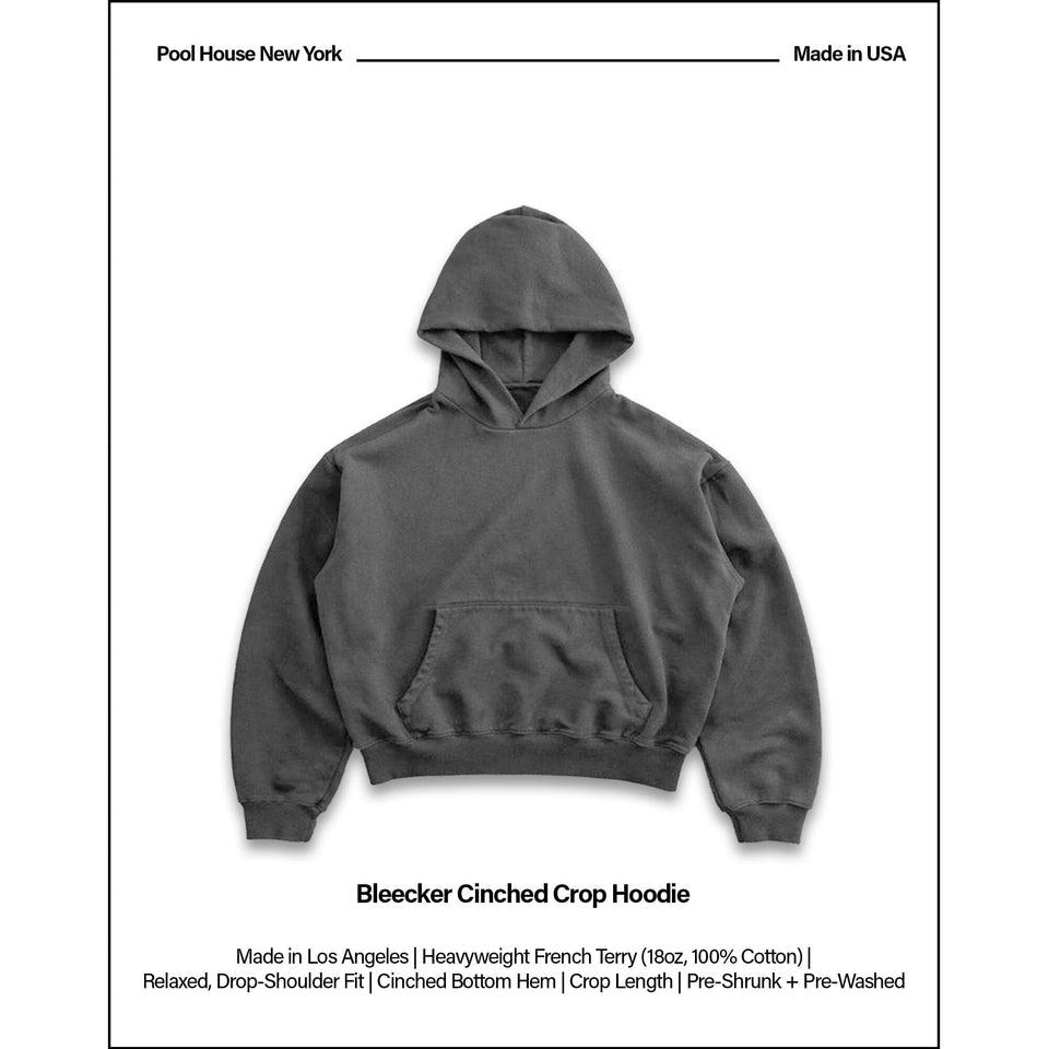Bleecker Cinched Crop Hoodie | Relaxed, Drop-Shoulder Product Image