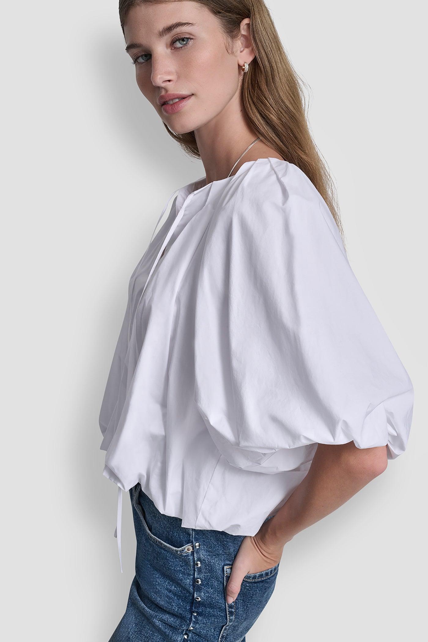 SHORT-SLEEVE BUBBLE TOP Product Image