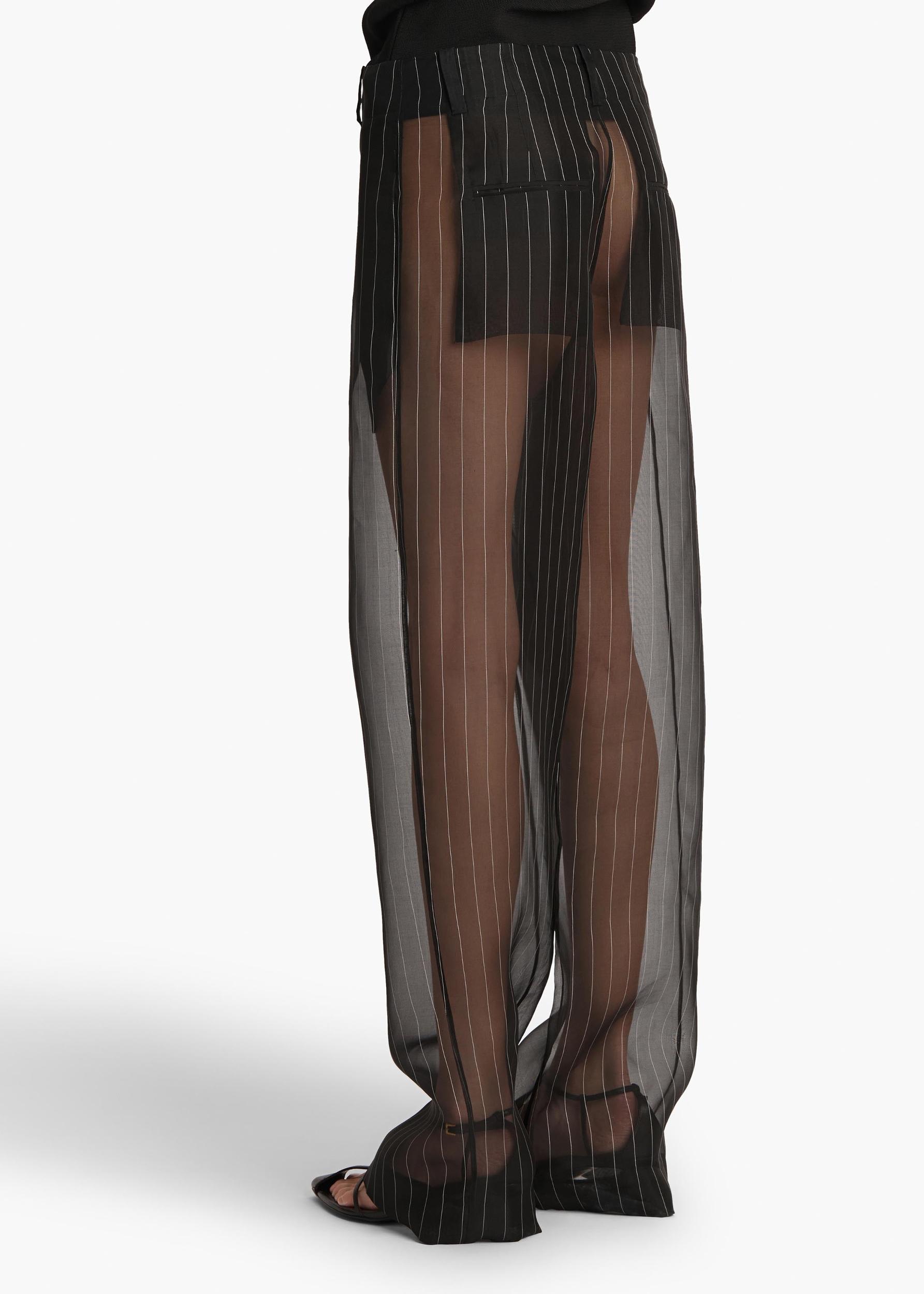 Lenton Pant in Black with White Stripe Product Image