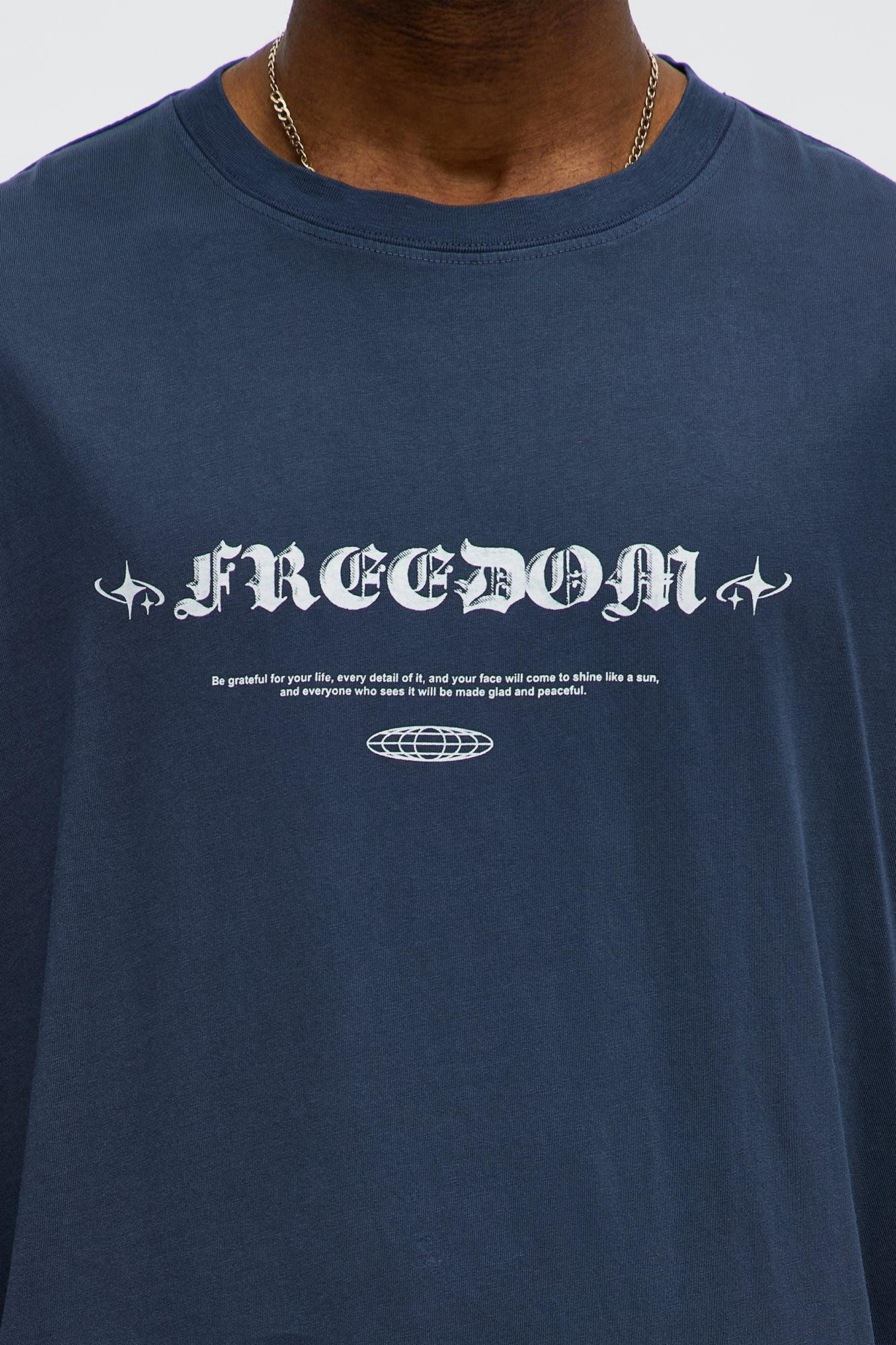 Future Freedom Oversized Short Sleeve Tee - Navy Male Product Image