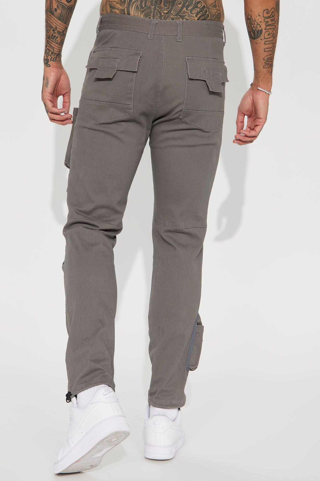 Duality Twill Cargo Pants - Grey Product Image