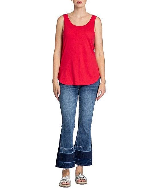 APNY Cotton Blend Scoop Neckline Sleeveless Tank Product Image