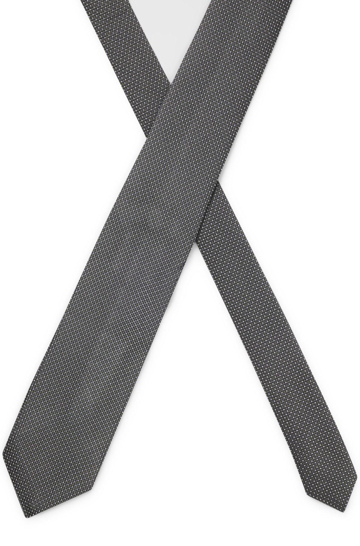 Pure-silk tie with micro pattern Product Image