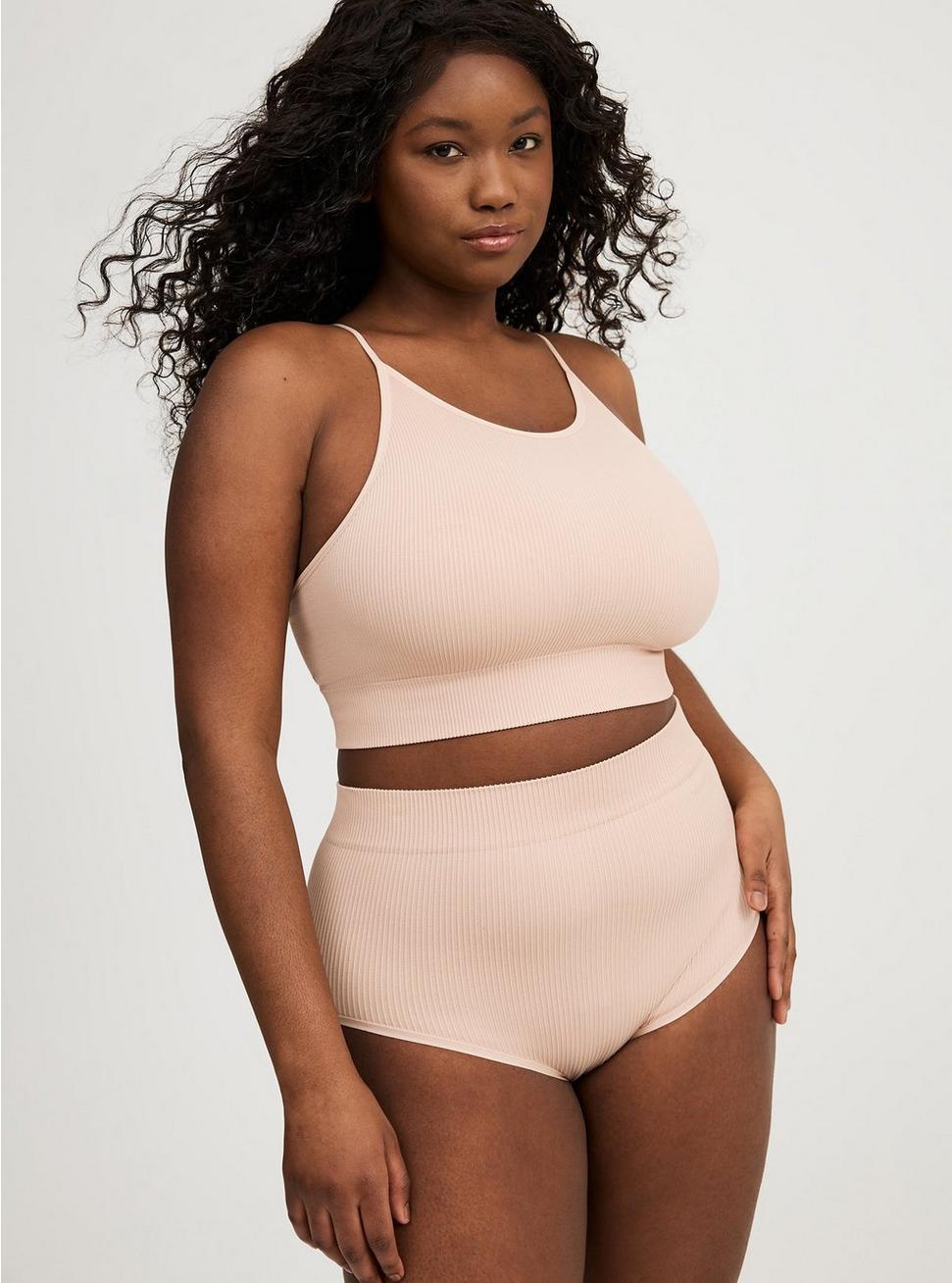 Seamless Rib High-Neck Bralette Product Image