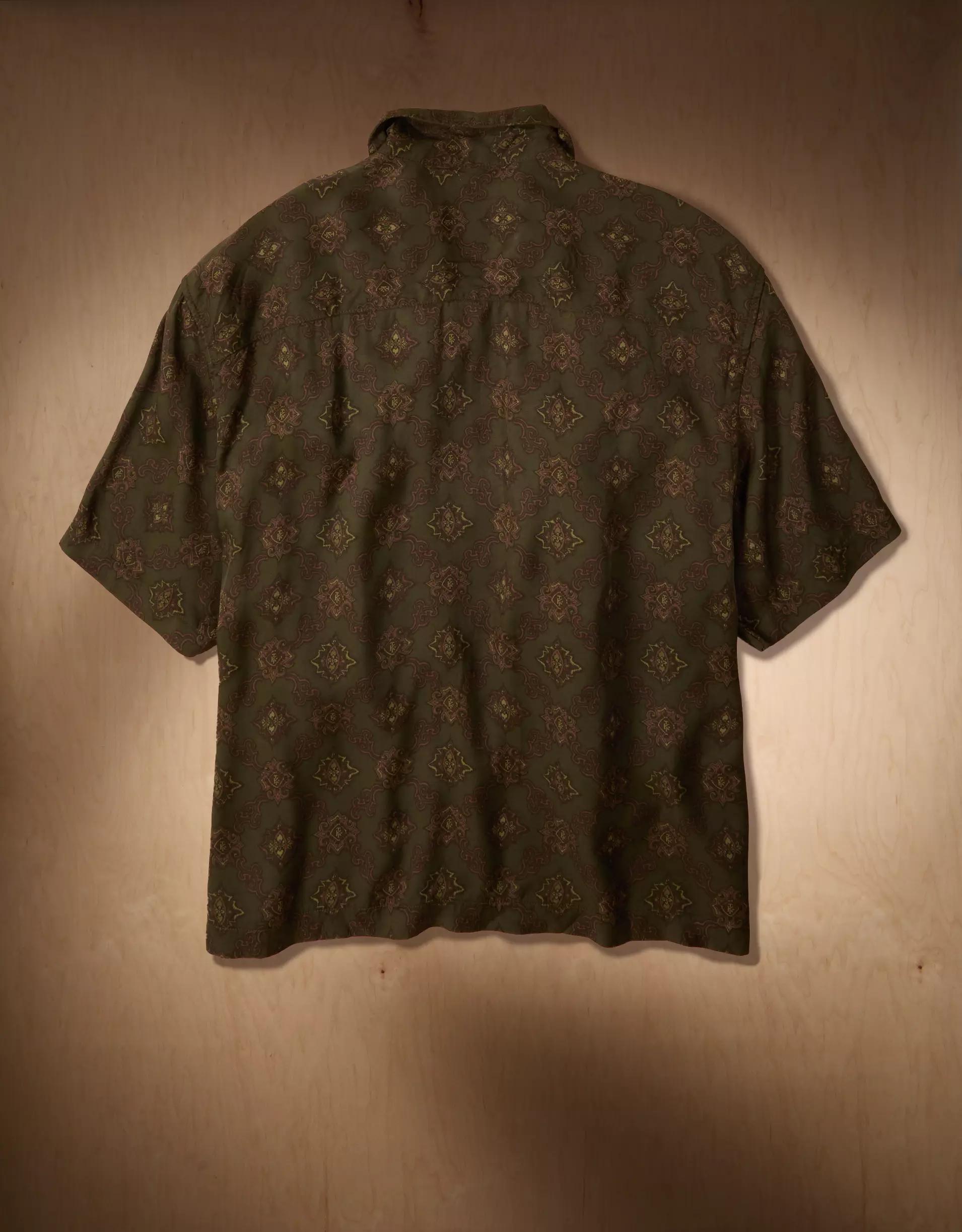 AE x Tru Kolors Short Sleeve Paisley Camp Shirt Product Image