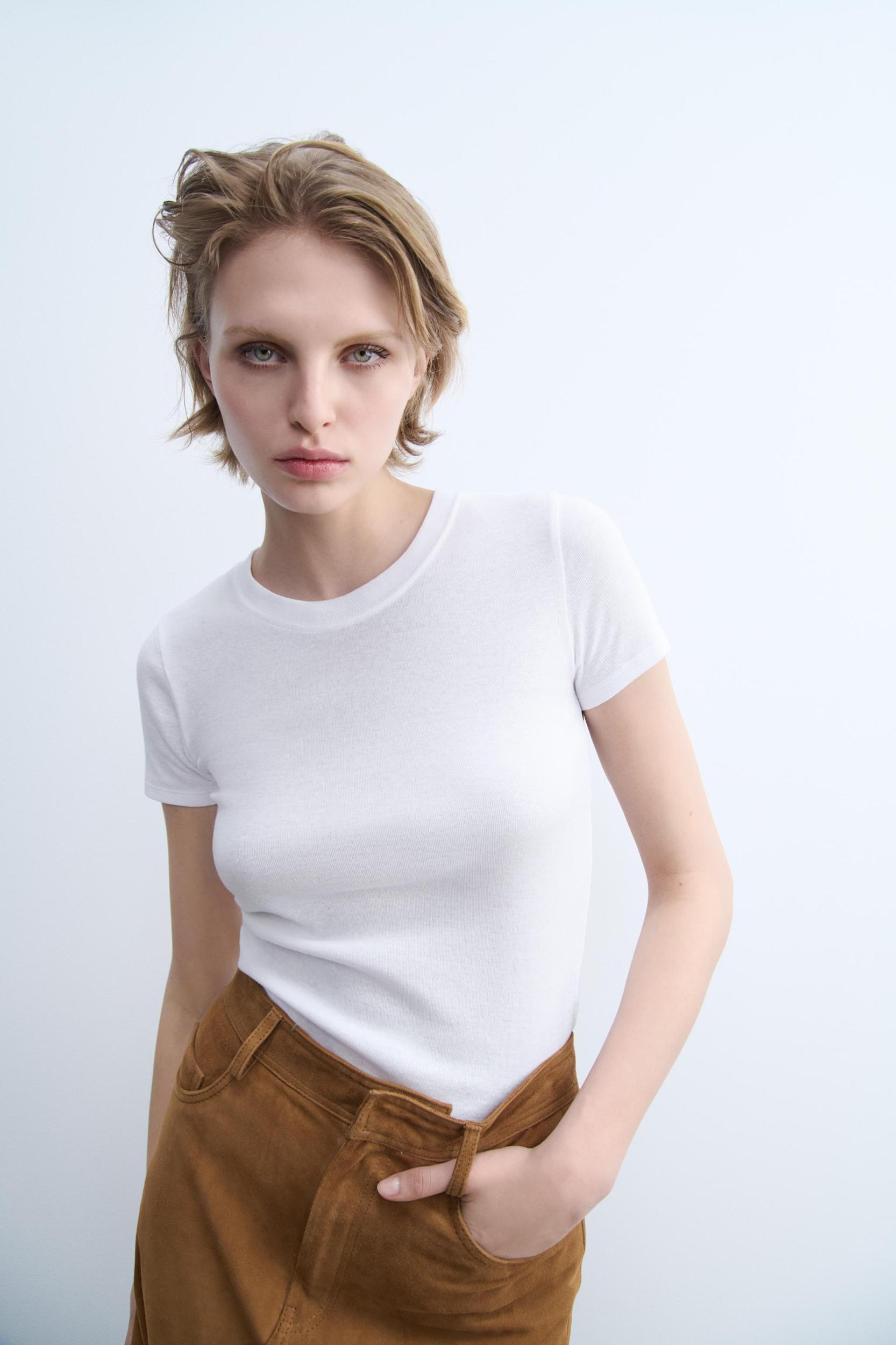 SHORT SLEEVE COTTON T-SHIRT Product Image