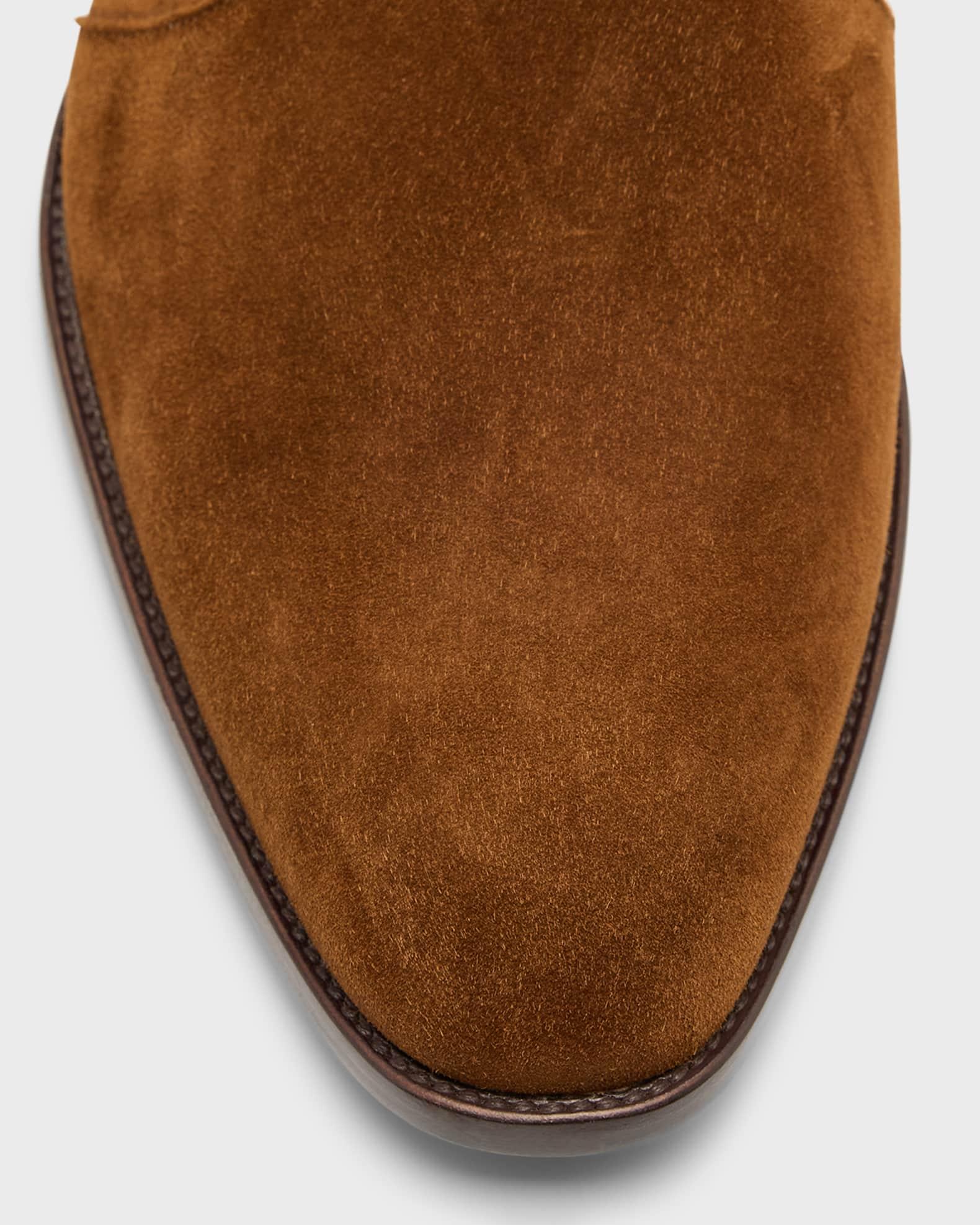 Men's Wyatt 40 Suede Zip Ankle Boots Product Image