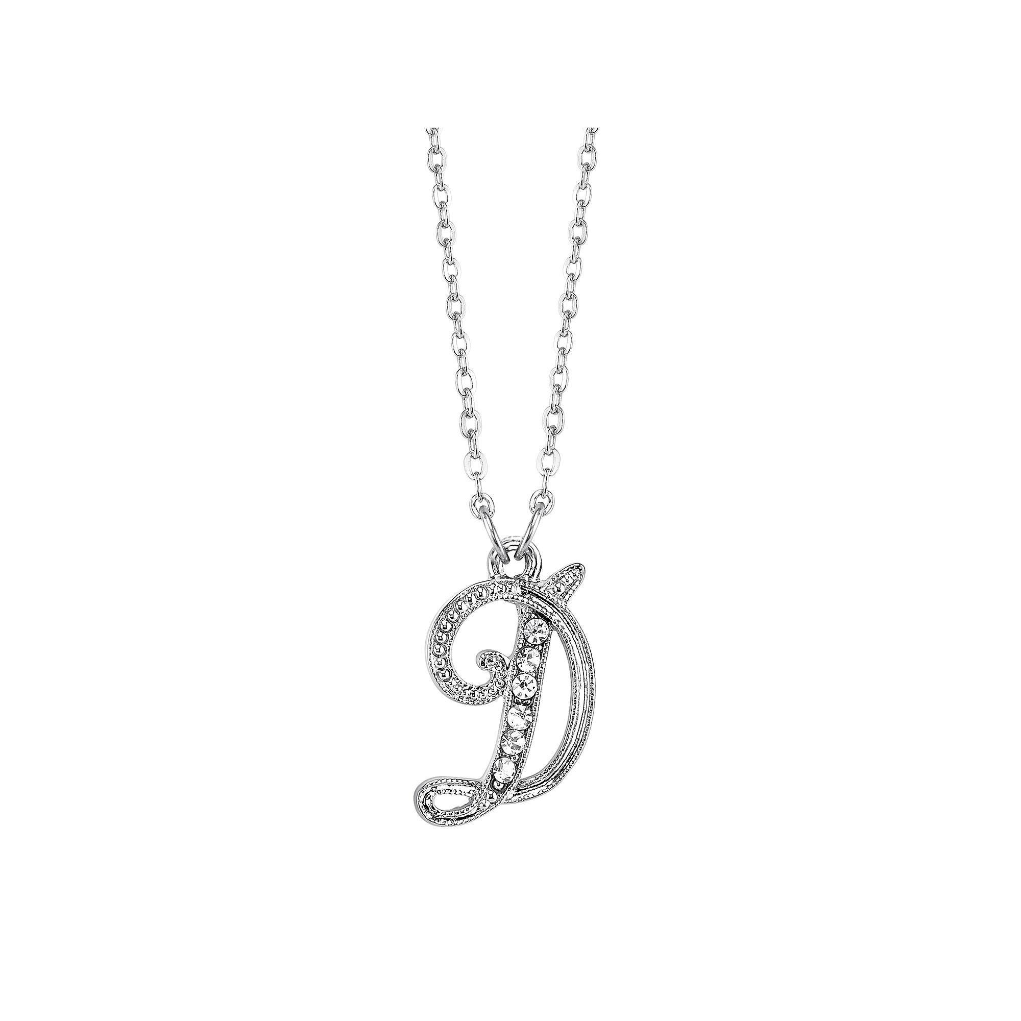 1928 Script Initial Necklace, Womens Product Image