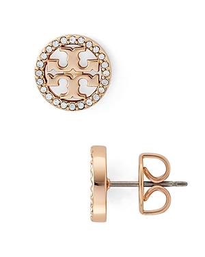 Tory Burch Miller Pave Stud Earrings Product Image