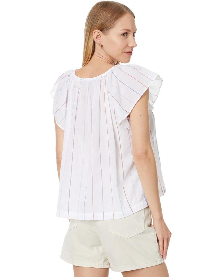 1x1 Rib 3/4 Sleeve V-Neck Top Product Image