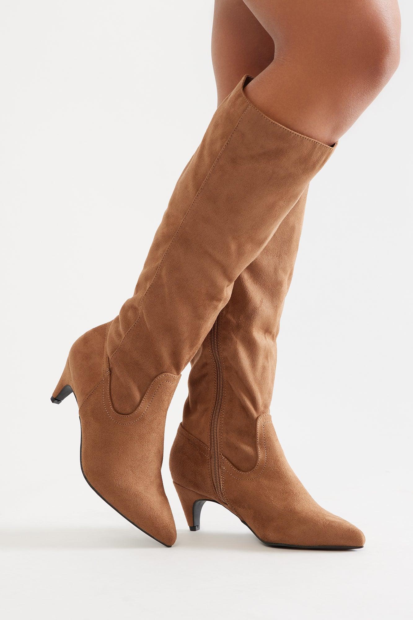 San Fran Knee High Boots - Taupe Product Image
