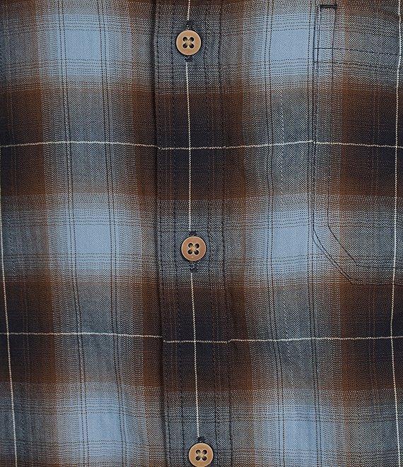 Rowm Long Sleeve Herringbone Medium Plaid Woven Shirt Product Image