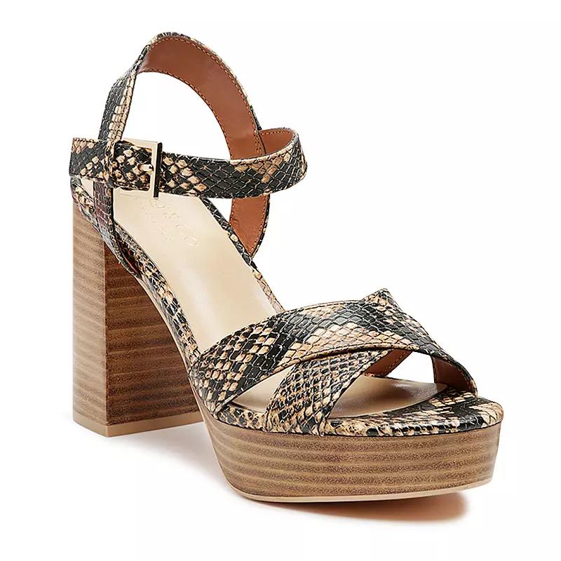 Rag & Co Chypre Women's Leather Dress Sandals, Size: 5 Product Image