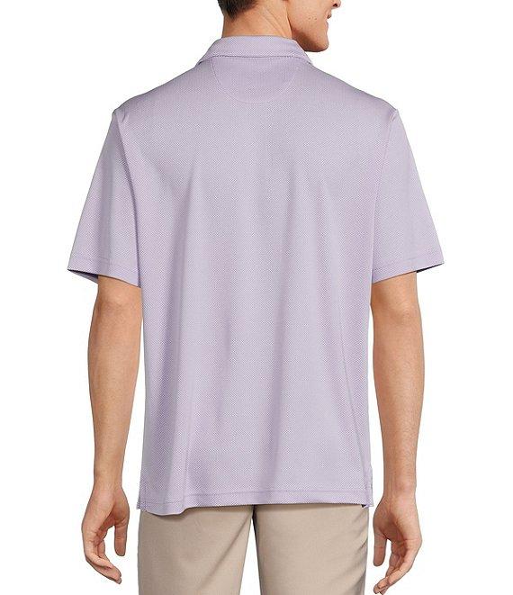 Roundtree & Yorke Performance Big & Tall The Fairway Short Sleeve Jacquard Polo Shirt Product Image