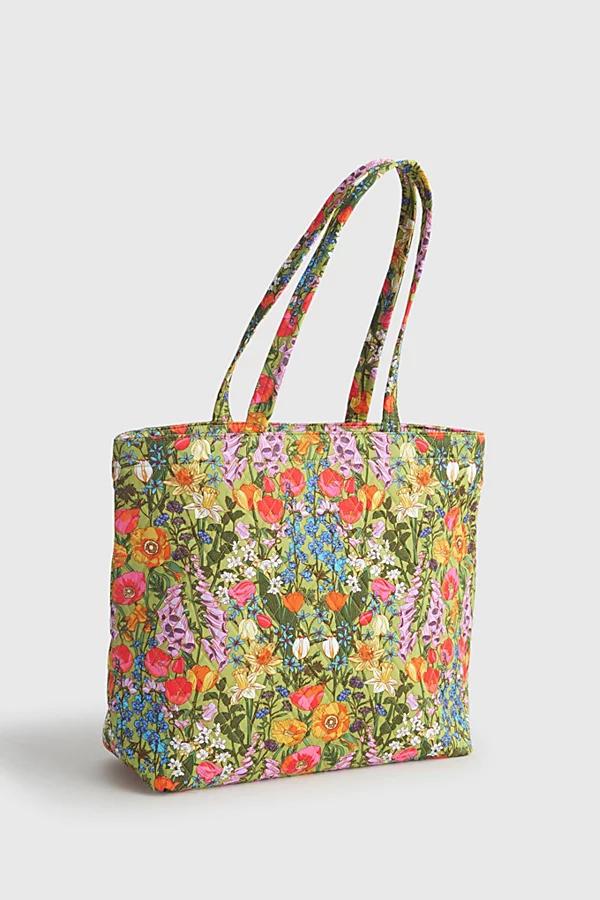 Vera Bradley Quilted Cotton Zip Tote Bag Womens at Urban Outfitters Product Image