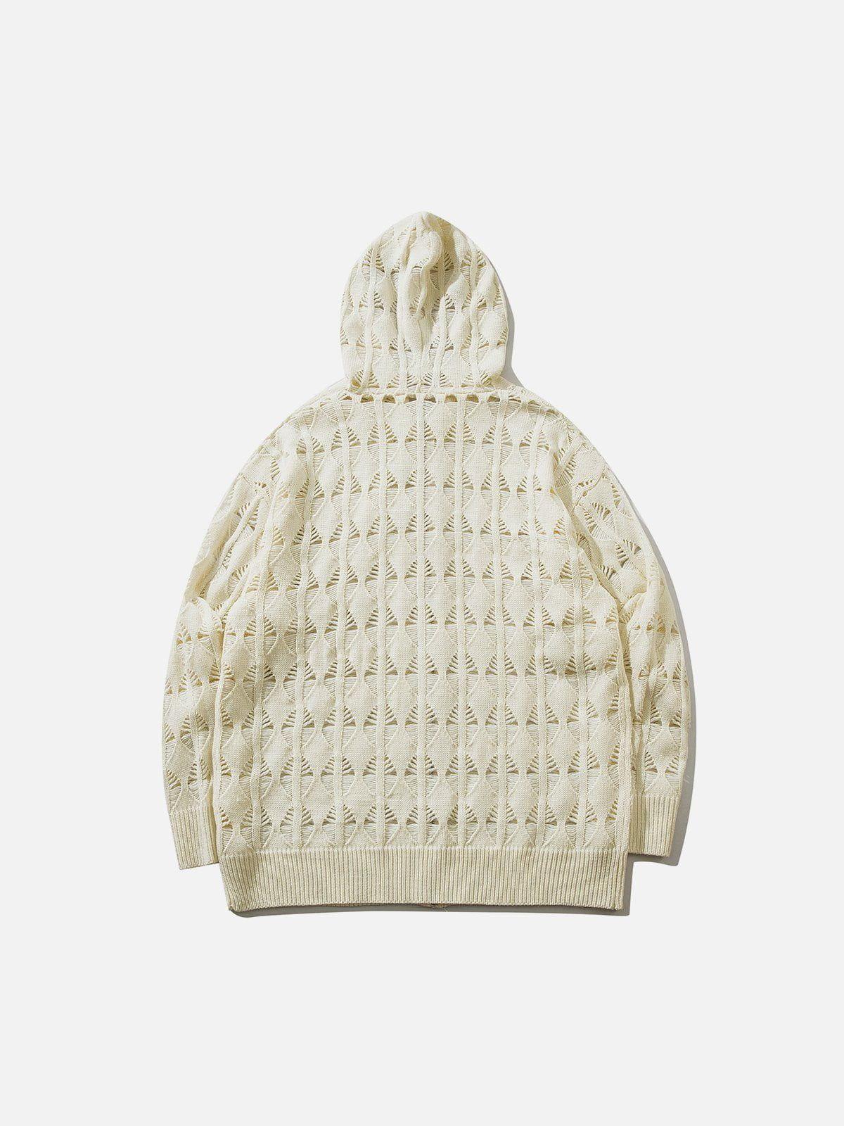 Aelfric Eden Open Knit Zip Up Hoodie Product Image