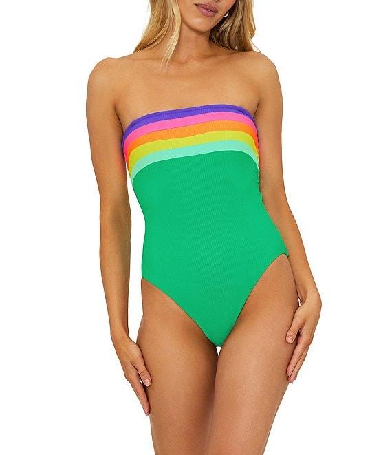 Beach Riot Jessa Ribbed Colorblock One Piece Swimsuit Product Image