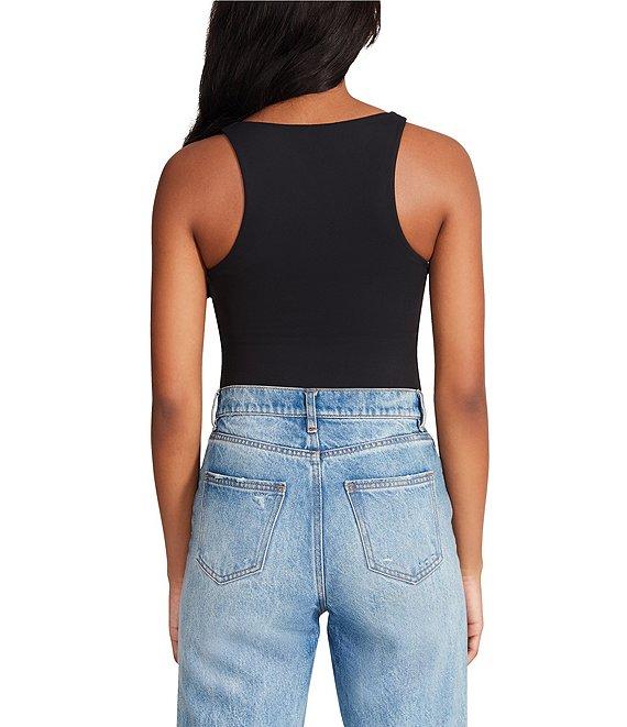 Steve Madden Nico Knit Crew Neck Sleeveless Bodysuit Product Image