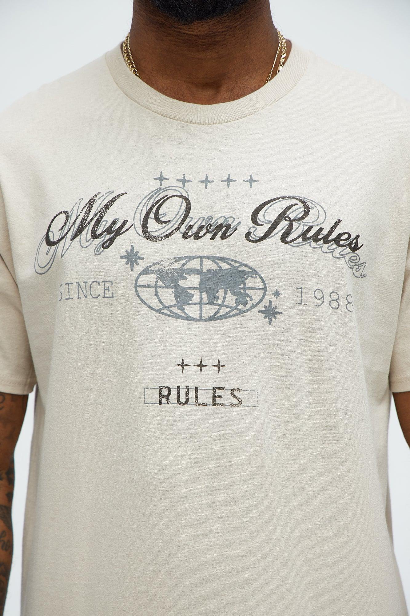 My Own Rules Short Sleeve Tee - Sand Product Image