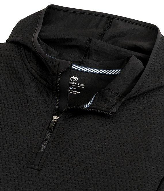 Southern Tide Performance Stretch Scuttle Heather Quarter-Zip Hoodie Product Image