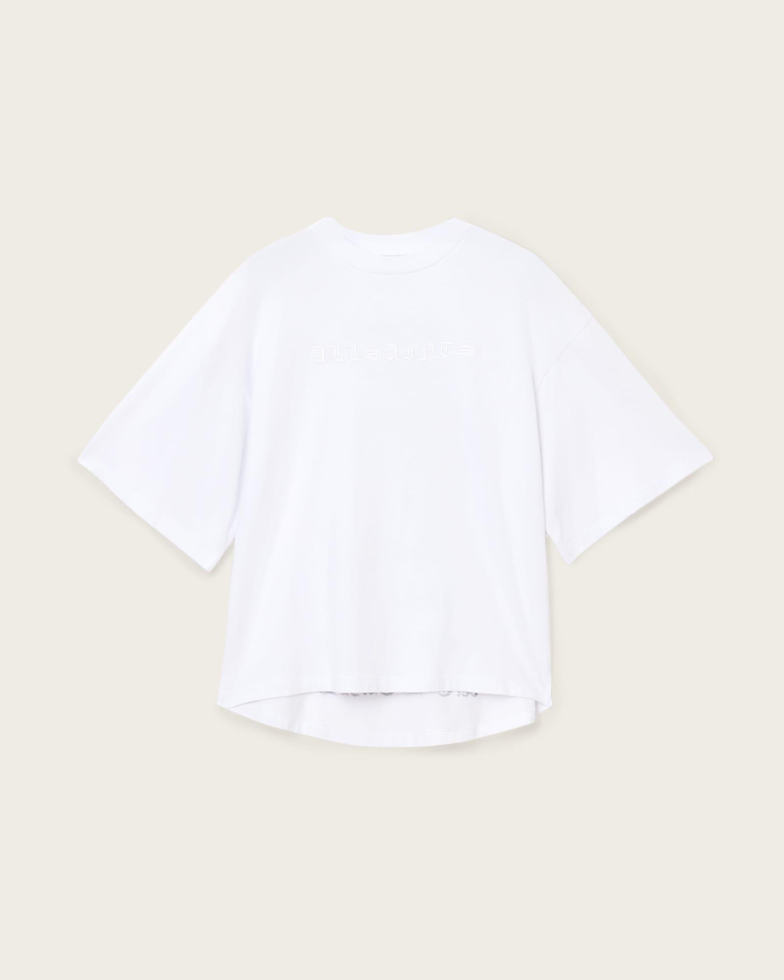 Vision Amelie Oversized T-shirt Optic White | ALLSAINTS US Product Image