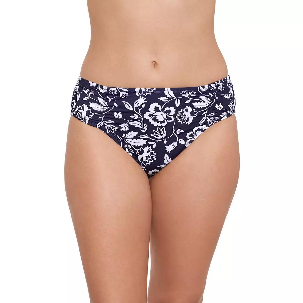 Women's Draper James Shirred Hipster Swim Bottoms, Size: Small, Vine Floral Product Image