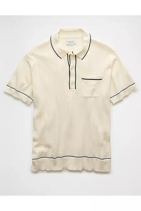 AE Weekend Tipped Sweater Polo Shirt Mens Product Image
