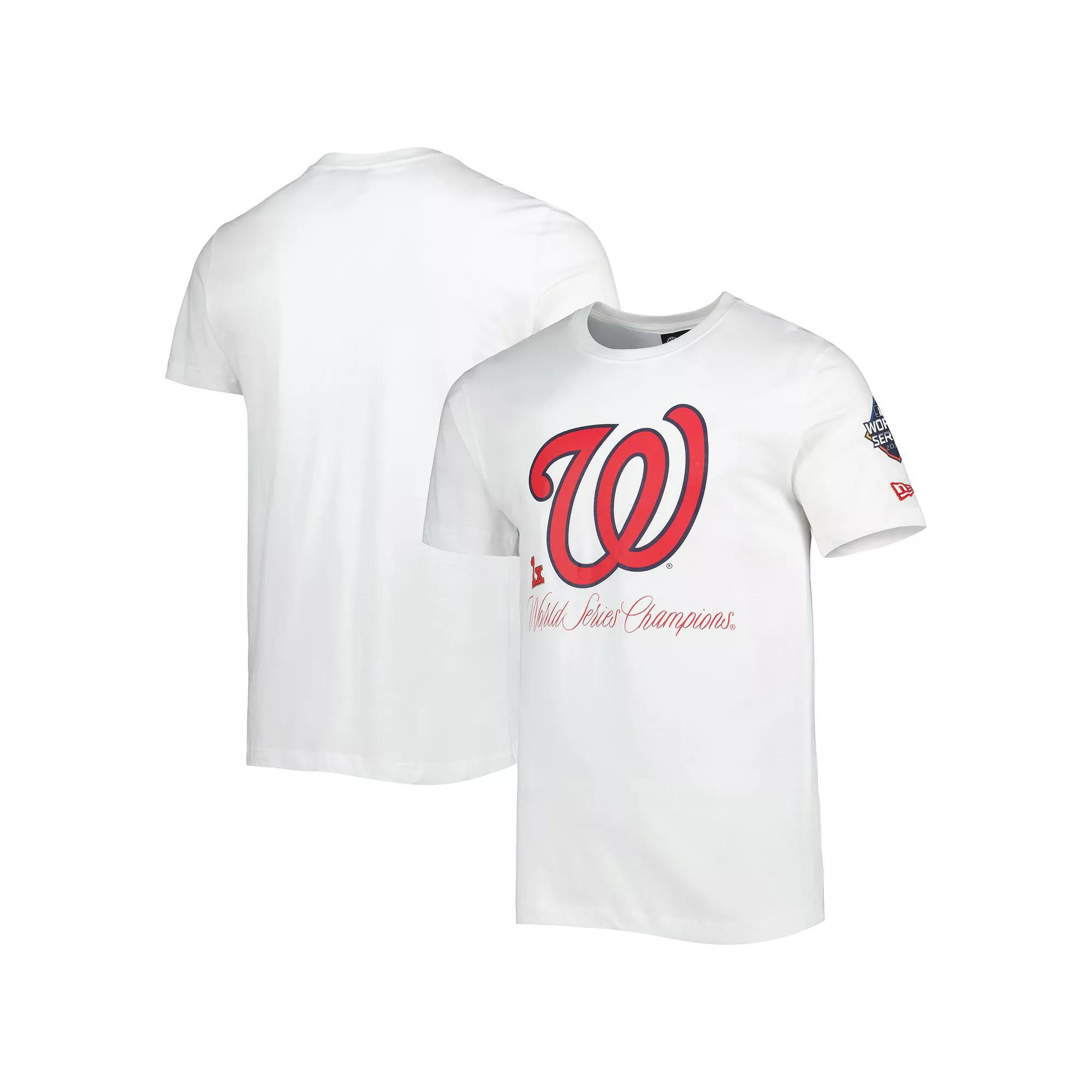 Men's New Era White Washington Nationals Historical Championship T-Shirt,  Product Image