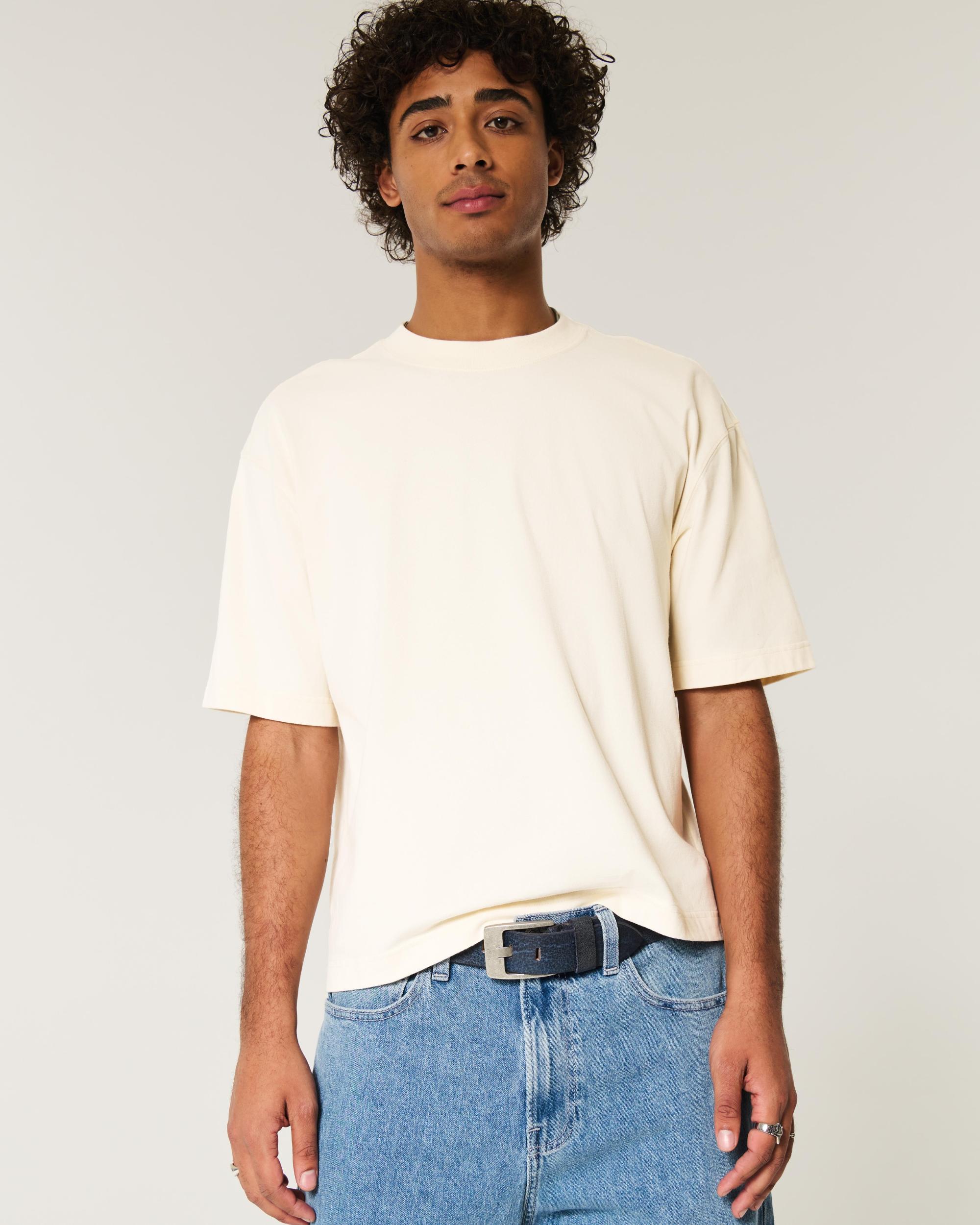 Boxy Heavyweight Crop Crew T-Shirt Product Image
