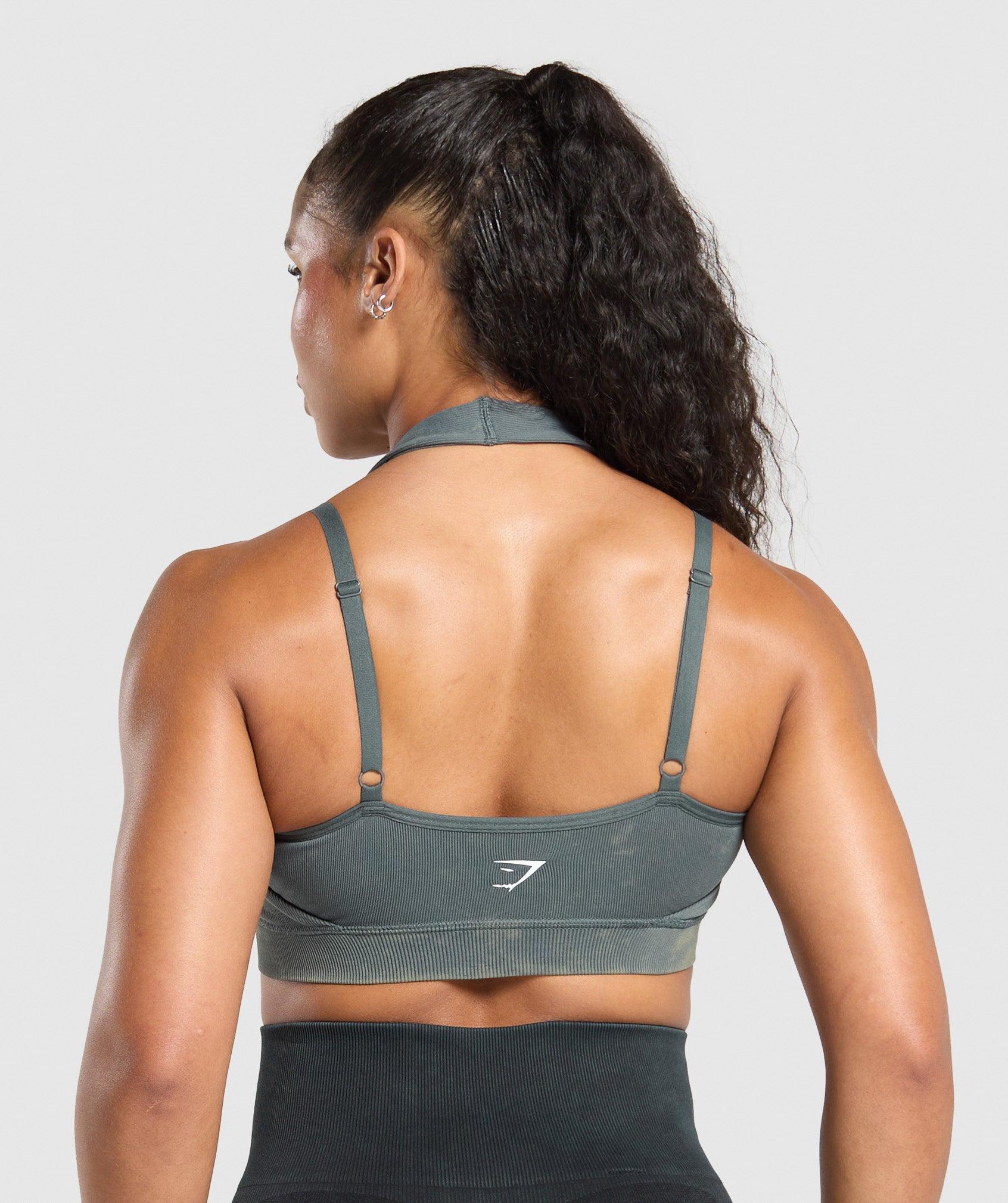 Gymshark Gains Seamless Bralette - Slate Teal Female Product Image