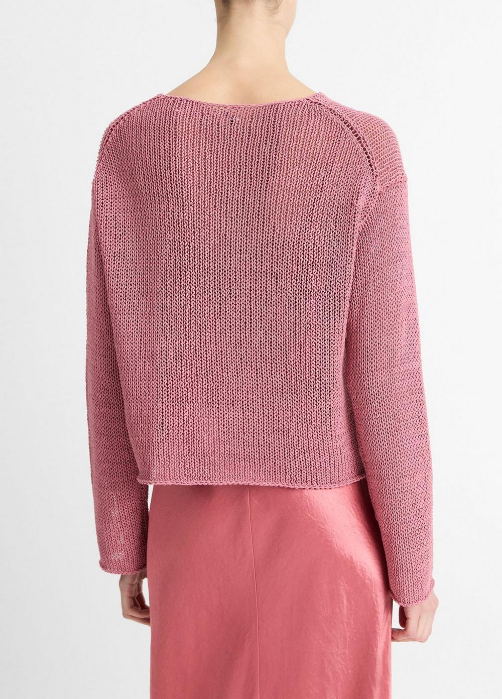 Italian Coated Cotton-Blend Sweater Product Image