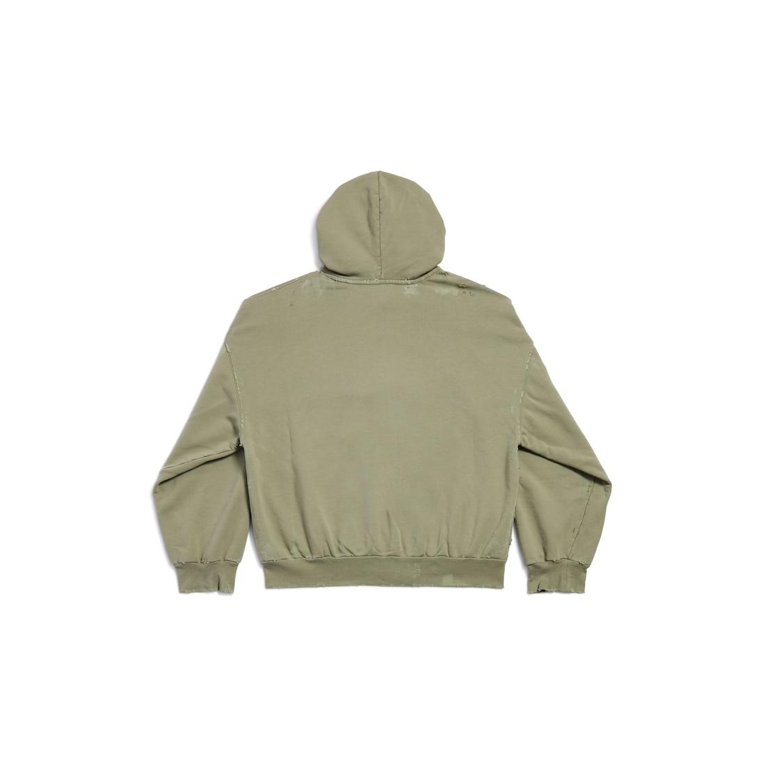 Women's Zip-up Hoodie Regular Fit in Army Green Product Image