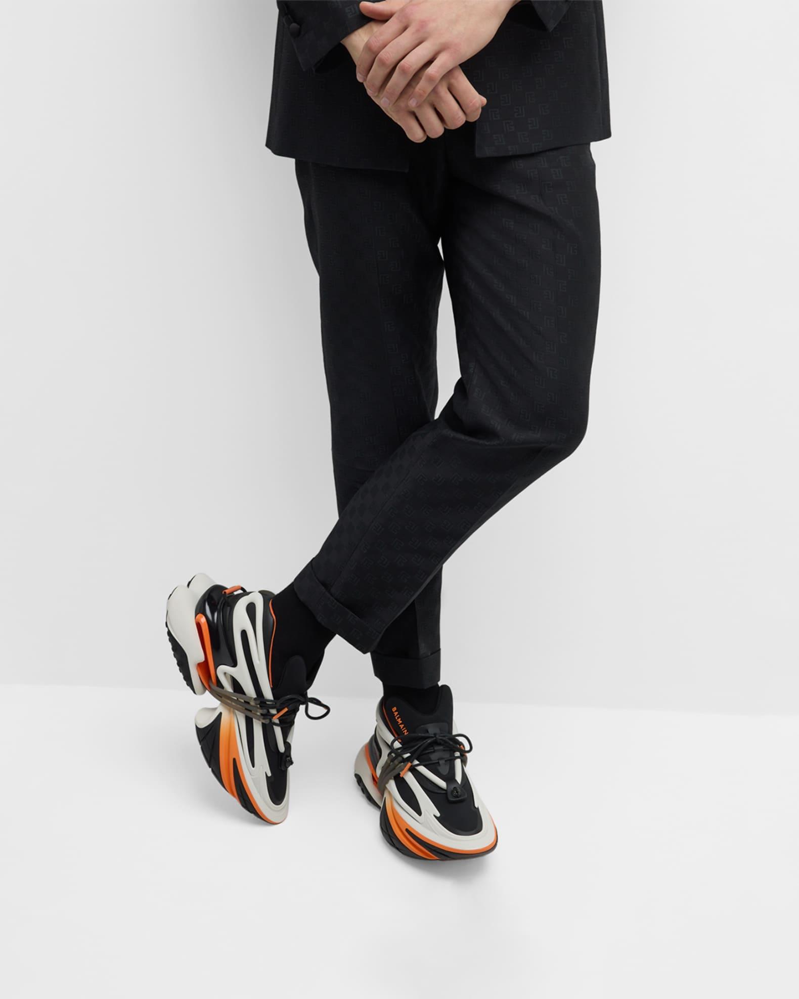 Men's Unicorn Neoprene and Leather Low-Top Sneakers Product Image