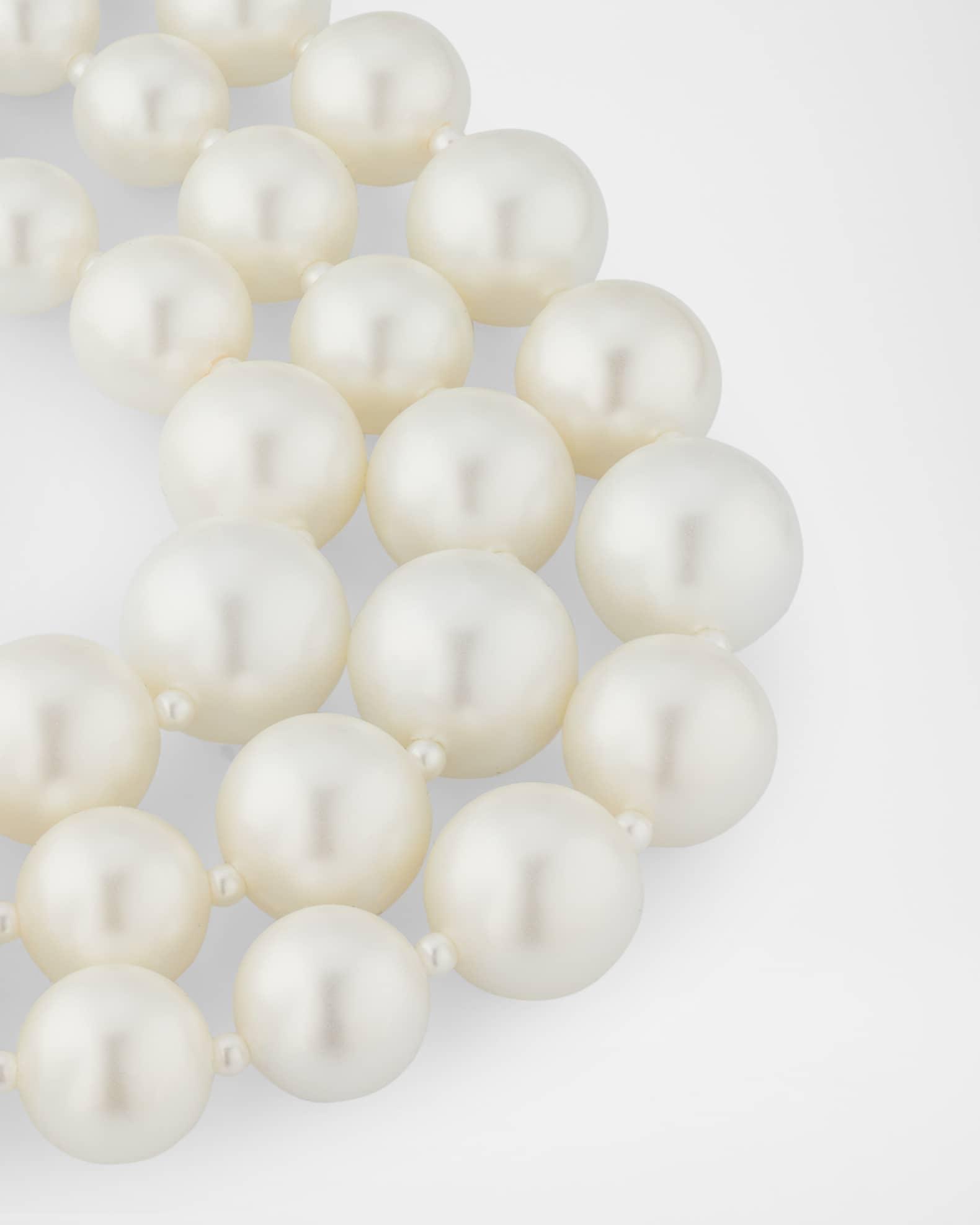 Womens Goldtone & Faux Pearls Triple-Layered Necklace Product Image