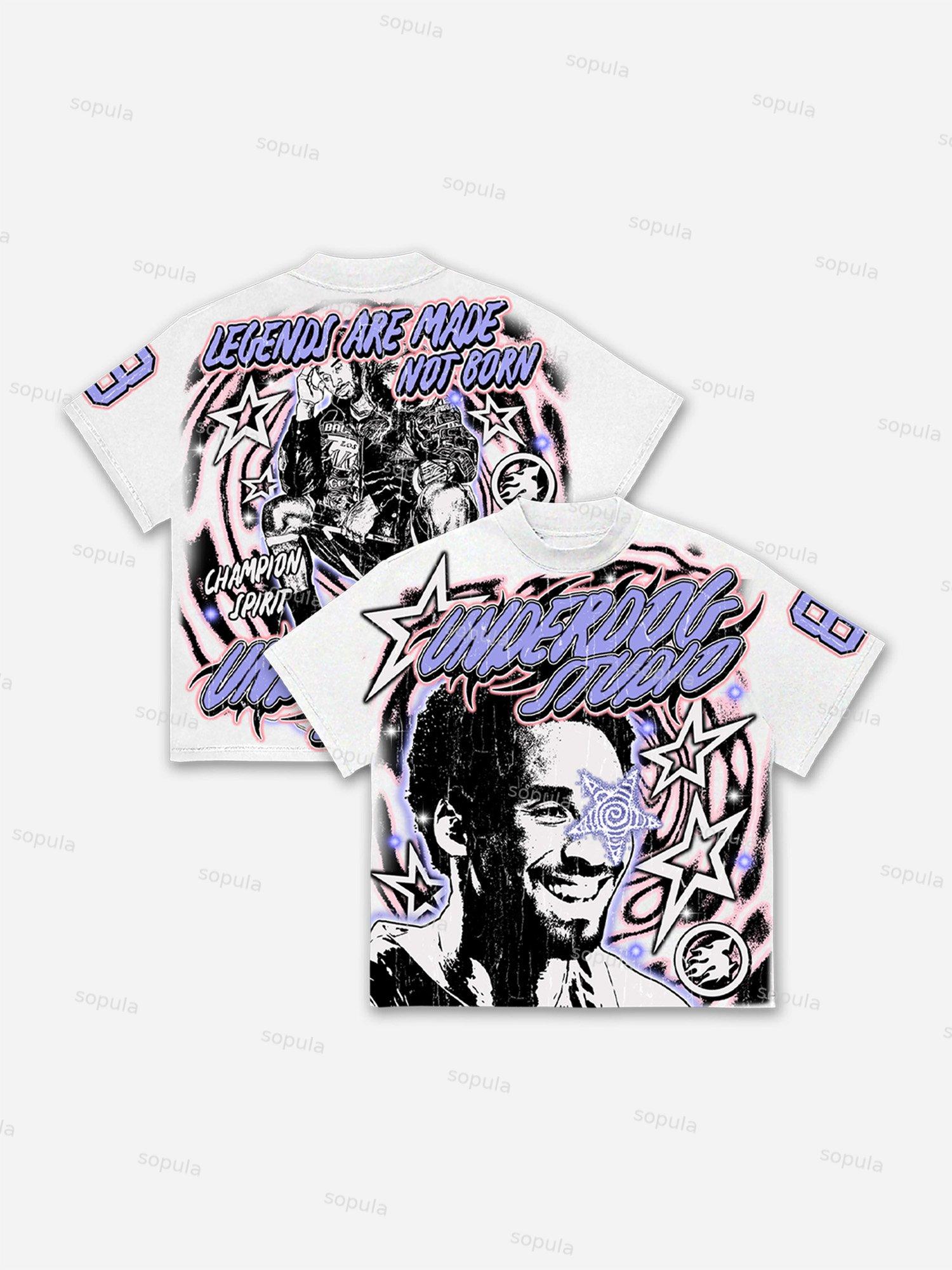 Vintage Basketball Legend Graphic T-shirt Product Image