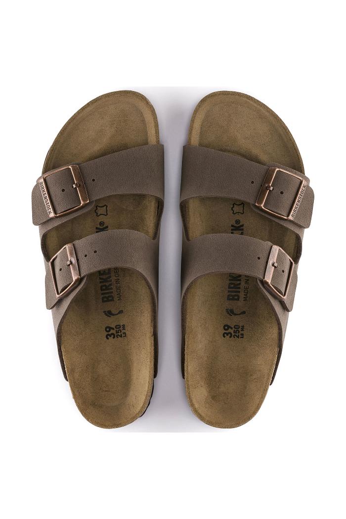 Birkenstock Arizona Birkibuc Medium Width in Mocha Product Image