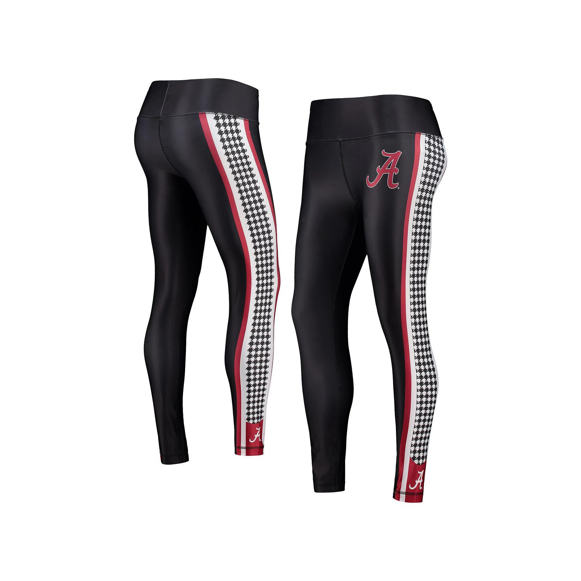 Women's Concepts Sport Black Alabama Crimson Tide Dormer Knit Leggings, Size: Medium Product Image