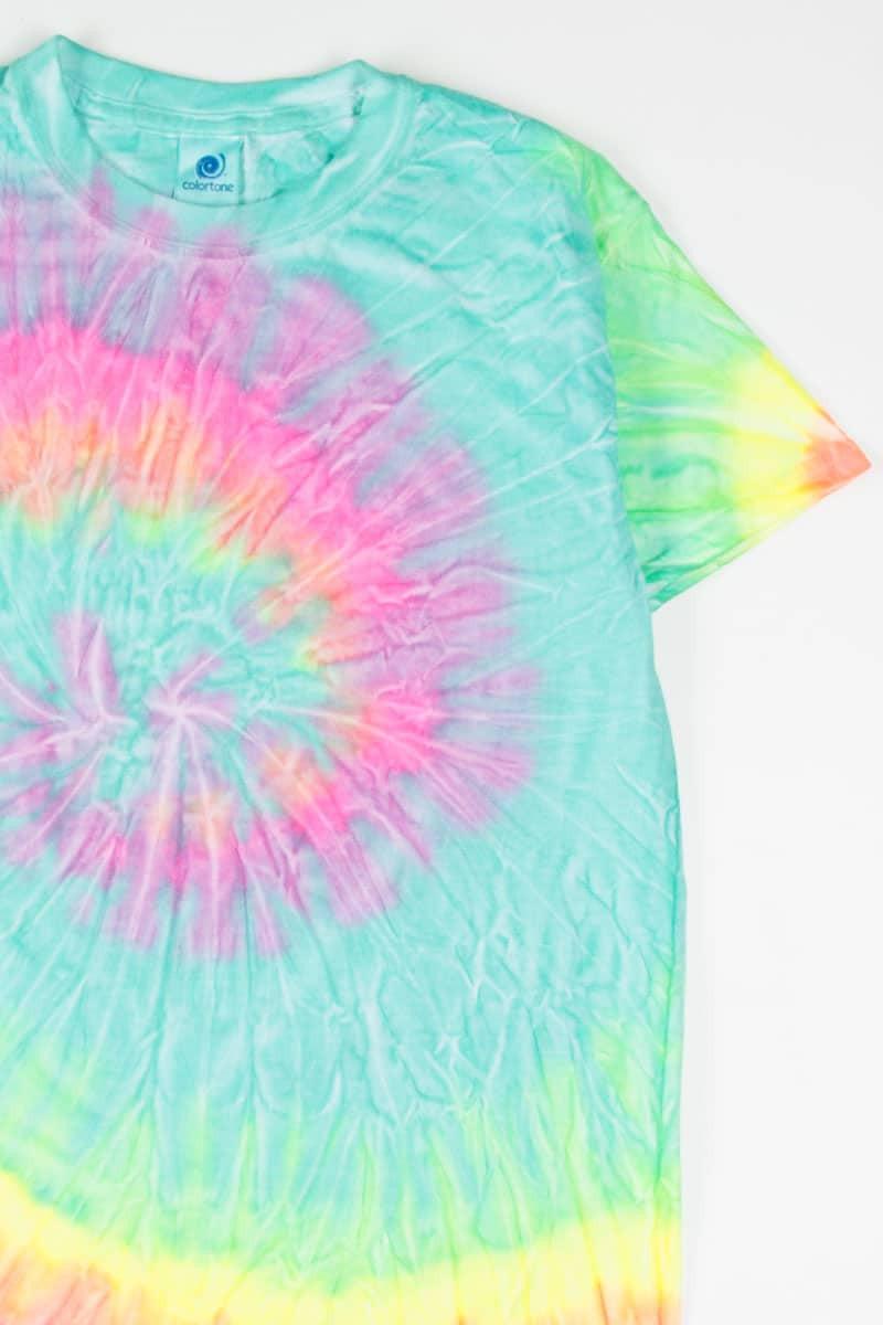 Minty Rainbow Tie Dye Shirt Product Image