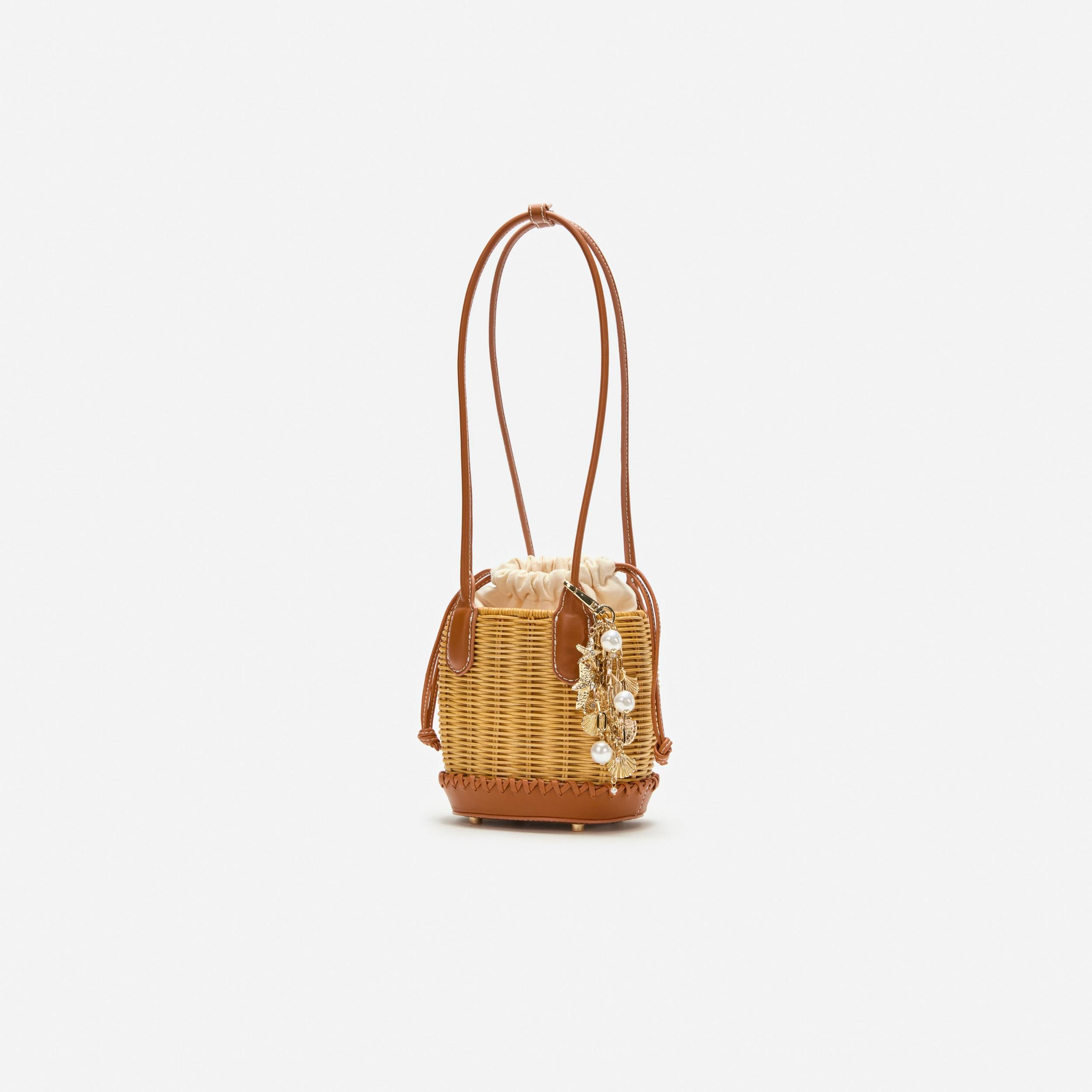 Rattan Charm Shoulder Bag Product Image
