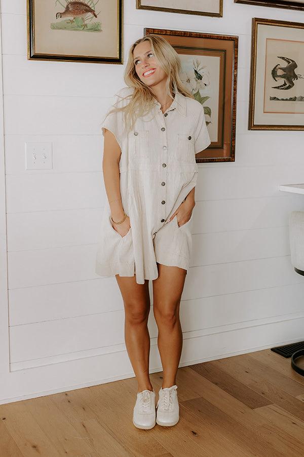 Casual Stroll Button Down Mini Dress Product Image