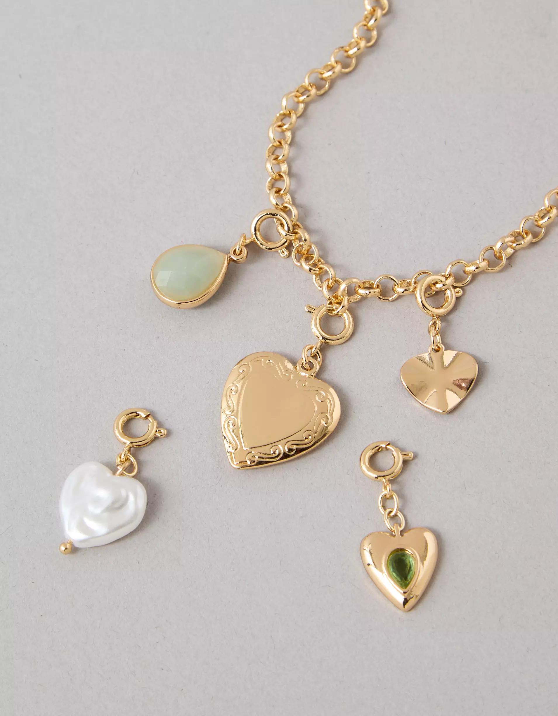 AEO Heart Charm Kit Necklace Product Image