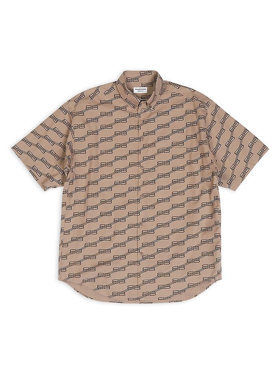 Womens BB Monogram Short Sleeve Shirt Large Fit Product Image