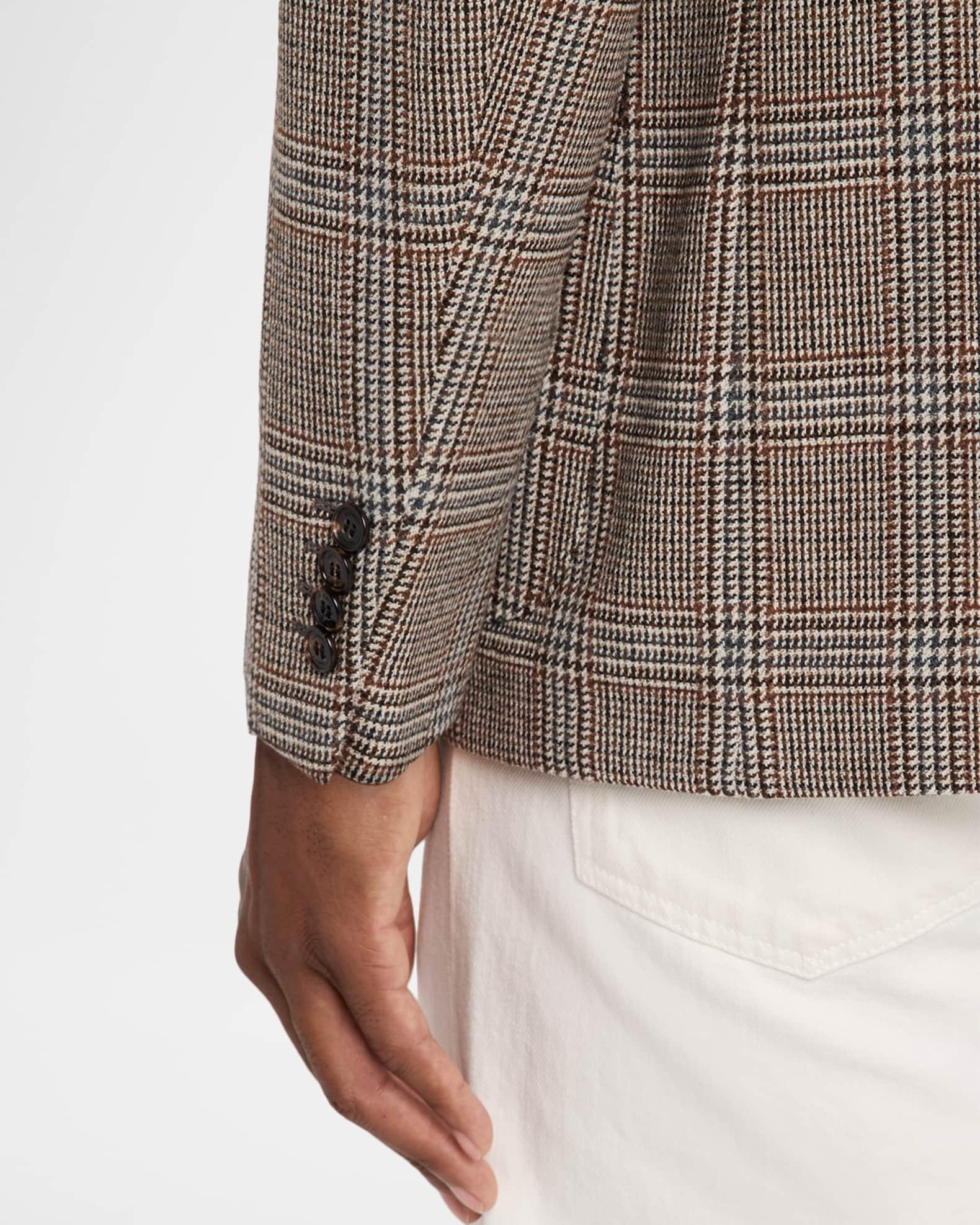 Men's Wool and Cashmere Glen Plaid Sport Coat Product Image