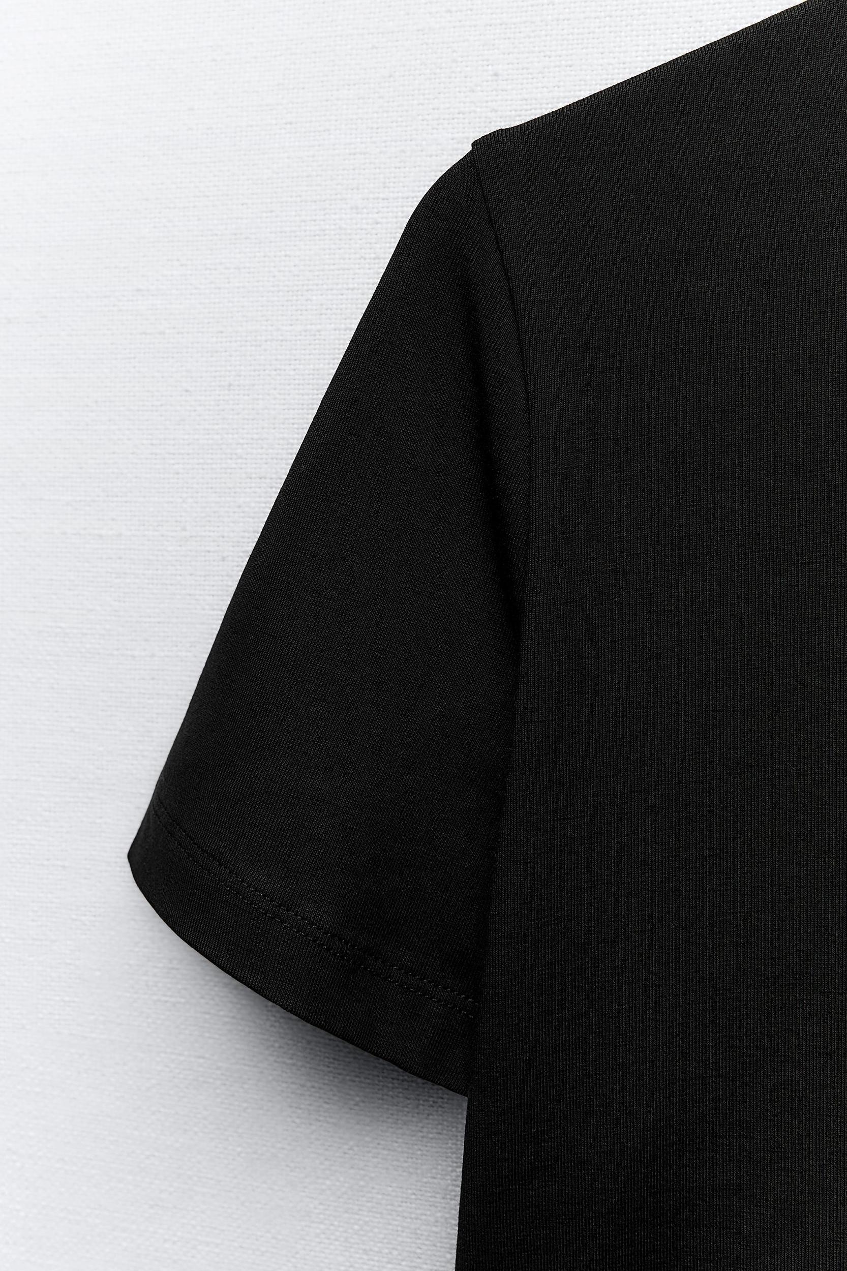 CROPPED STRETCH T-SHIRT Product Image