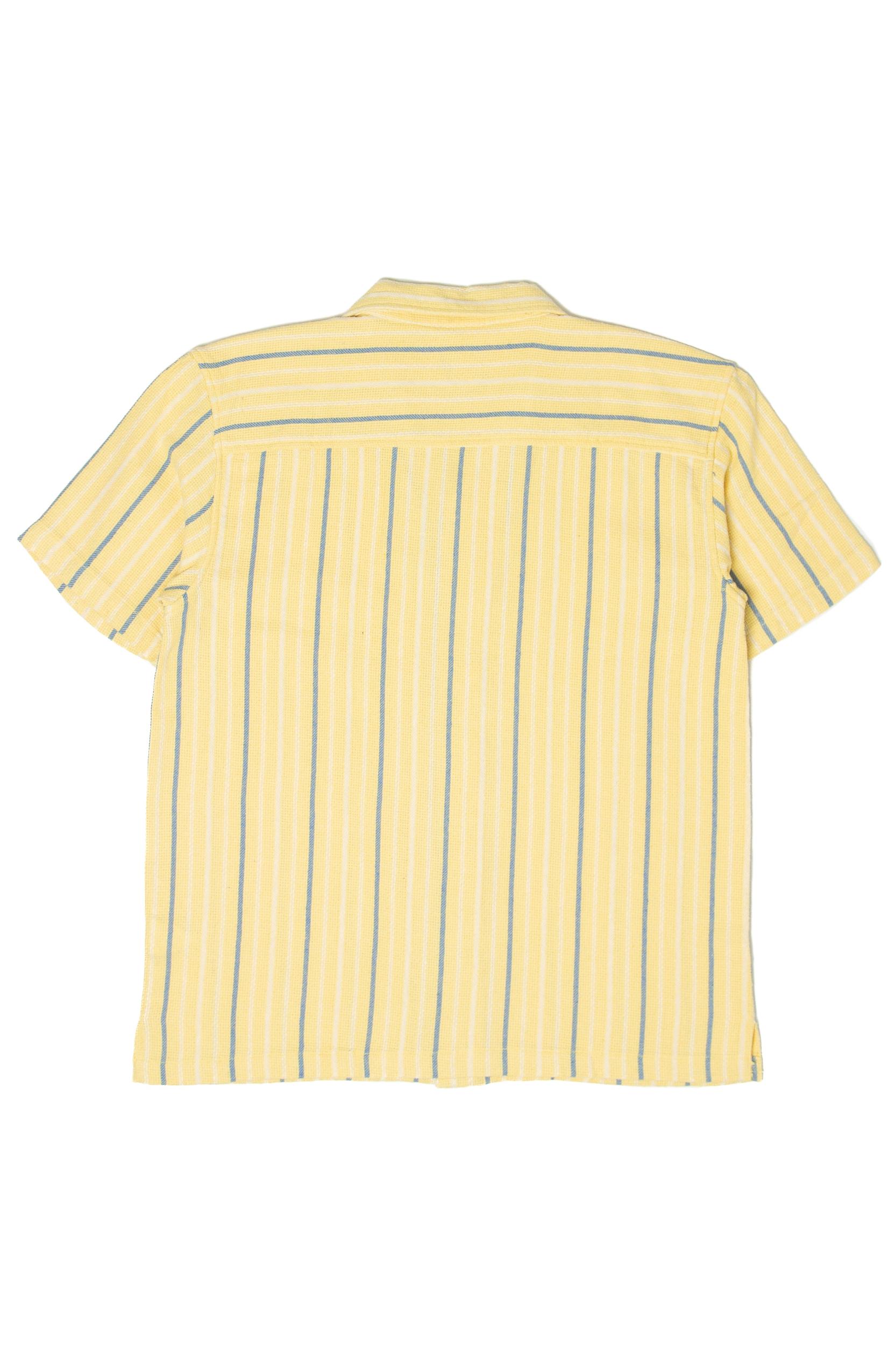 Yellow Striped Woven Button-Up Shirt Product Image
