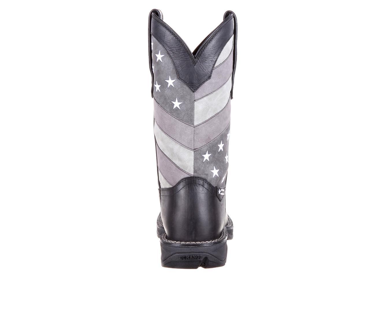 Men's Durango Rebel Faded Black Flag Western Boot Product Image