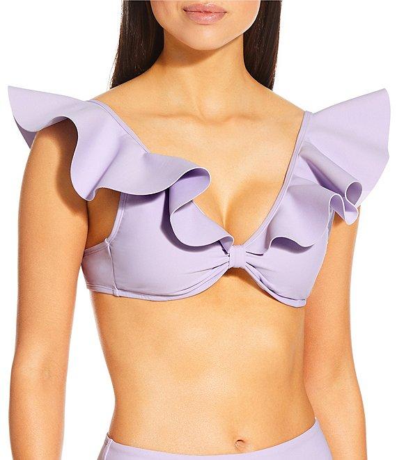 Antonio Melani Solid Mid Waisted Swim Bottom Product Image