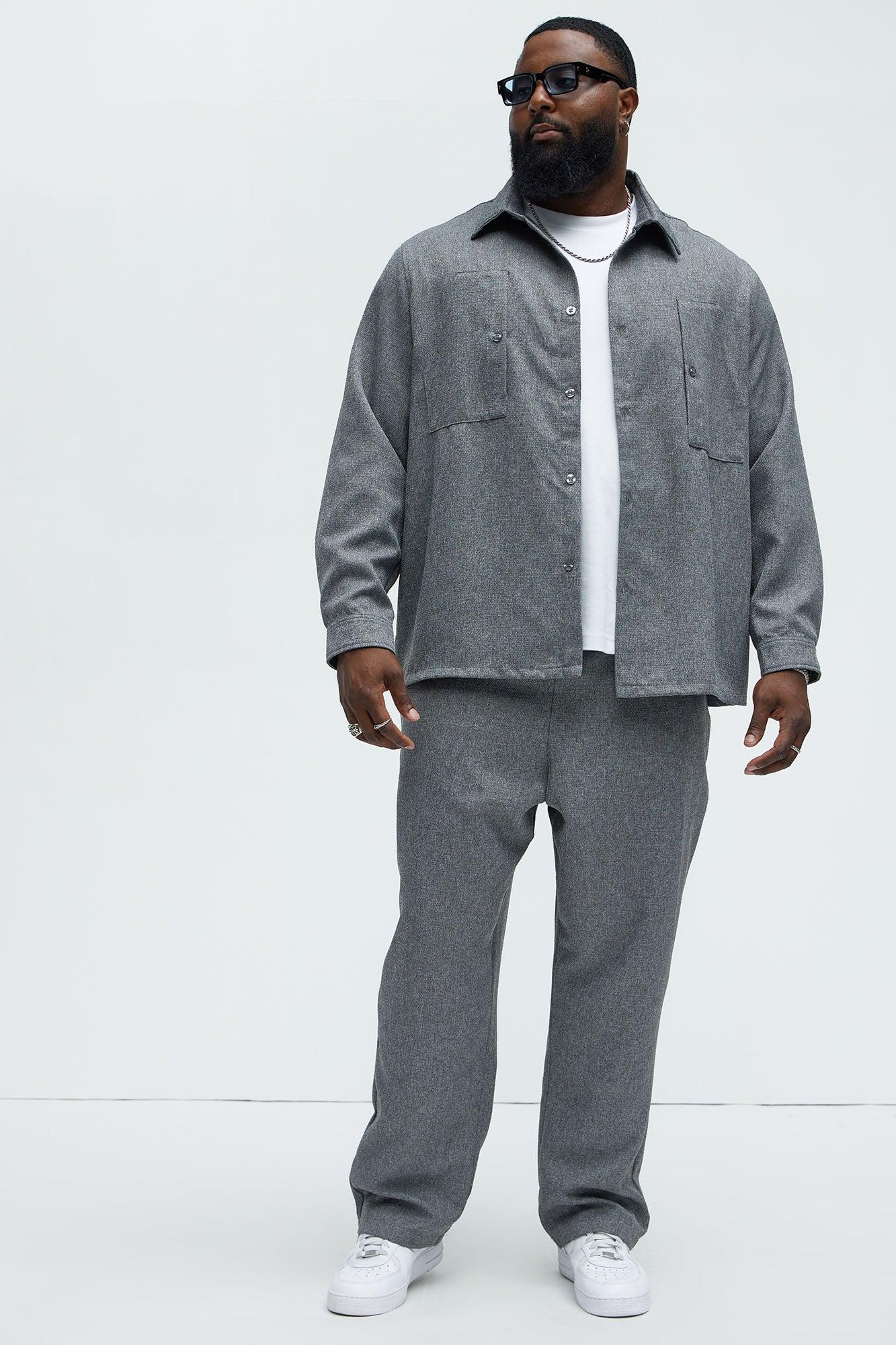 Kerr Straight Pants - Grey Product Image
