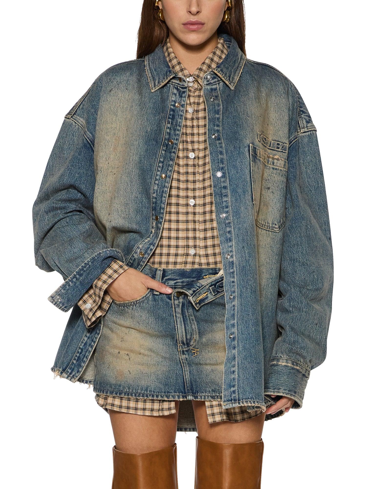 OVERSIZED LS SHIRT DUNE Female Product Image